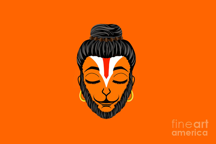 Vector illustration of Happy Hanuman Jayanti Festival, celebrates the birth  of Lord Sri Hanuman, Poster, Banner, Logo - Vector Stock Vector | Adobe  Stock