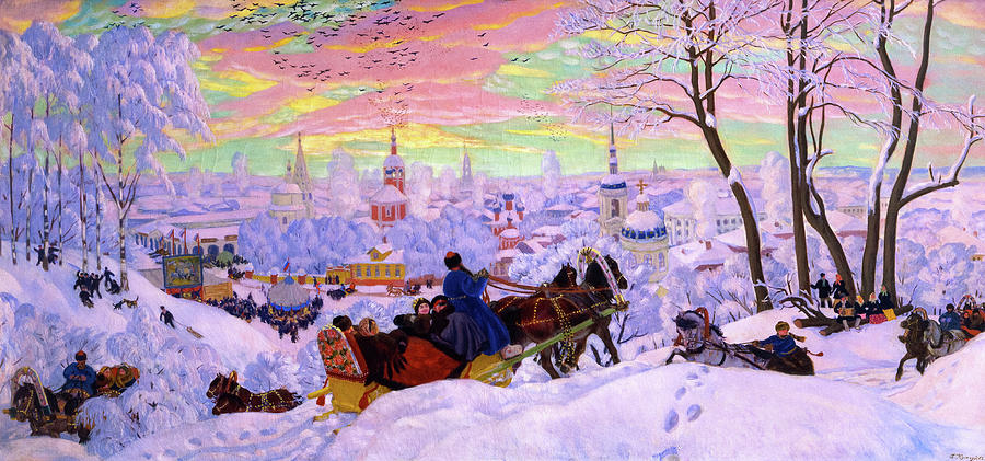 Boris Kustodiev Painting - Shrovetide #2 by Boris Kustodiev