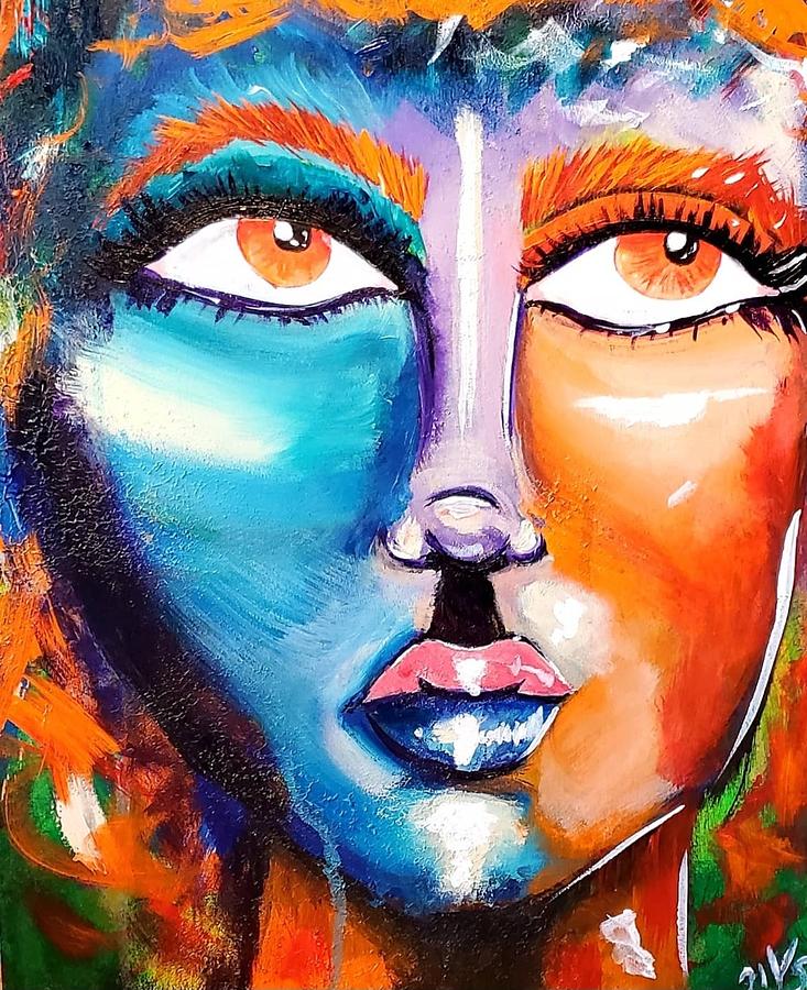 2 Sides Painting by Victoria B - Fine Art America