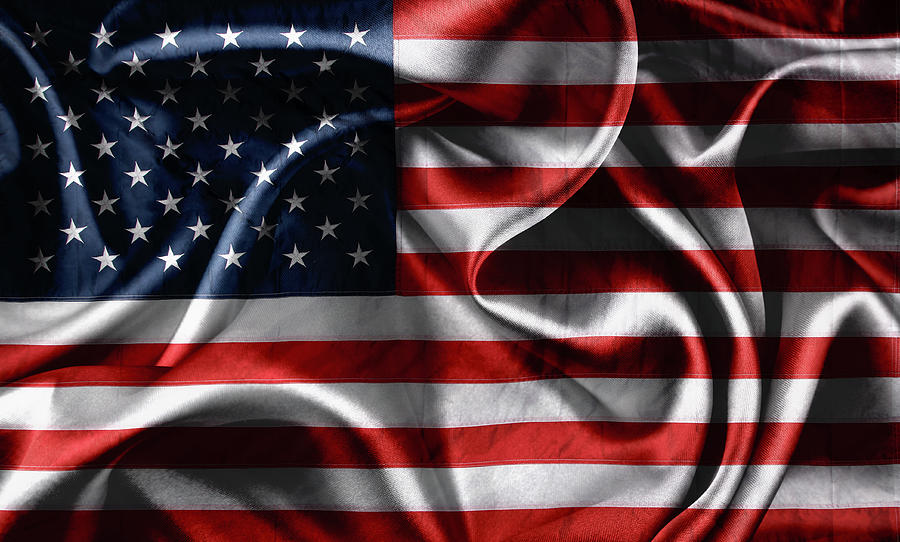 Silky American Flag Photograph