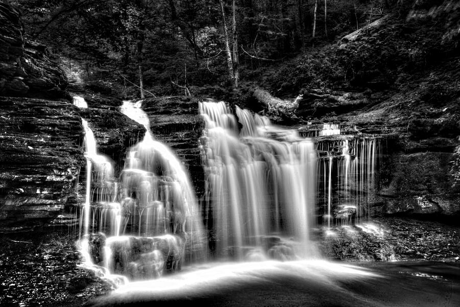 Silvery Falls #1 Photograph by Paul W Faust - Impressions of Light