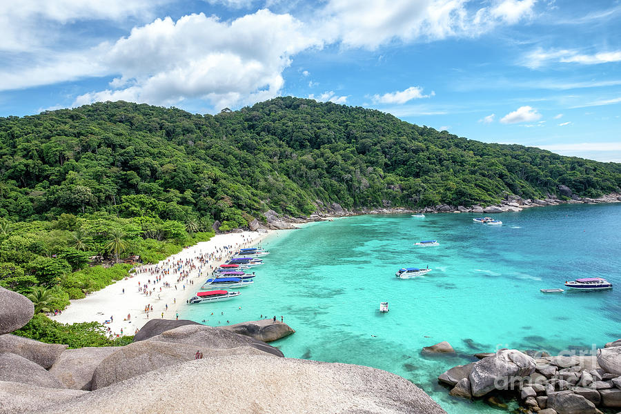 Similan bay sailing rock island Photograph by Thanayu Jongwattanasilkul ...