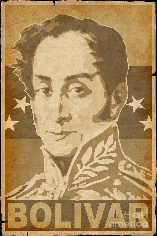 Simon Bolivar Poster Digital Art by Megan Miller - Fine Art America