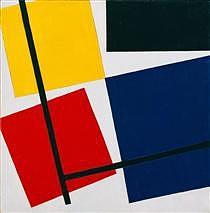 Simultaneous Counter Composition. Painting by Theo van Doesburg