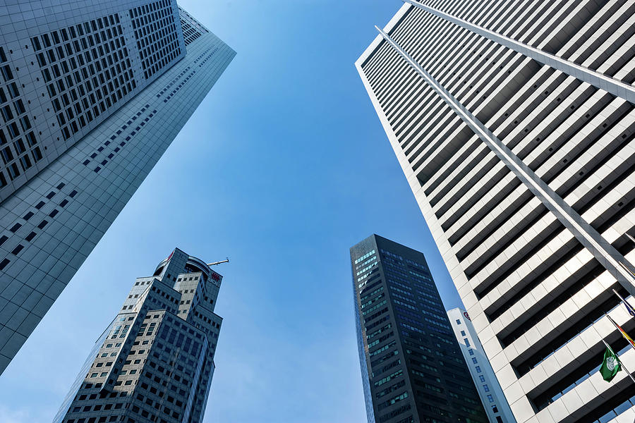 SINGAPORE View of skyscrapers in Marina Bay on March 3 Photograph by ...