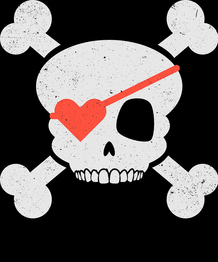 pirate flag heart