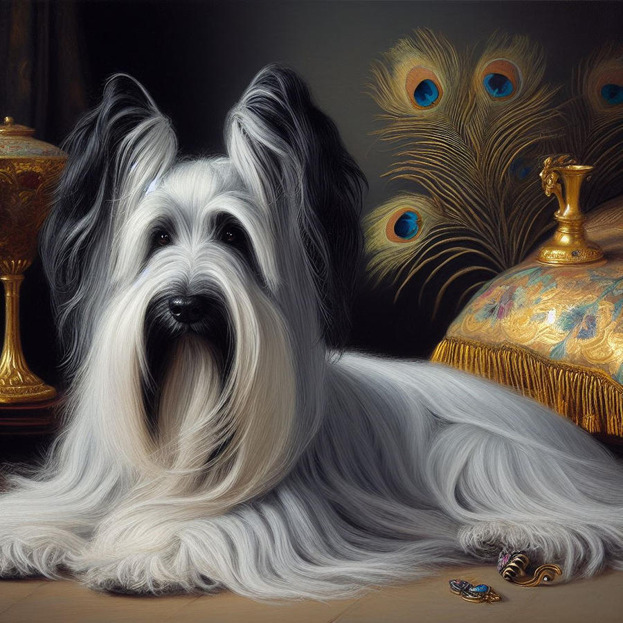 Skye Terrier  #2 Digital Art by Janice MacLellan
