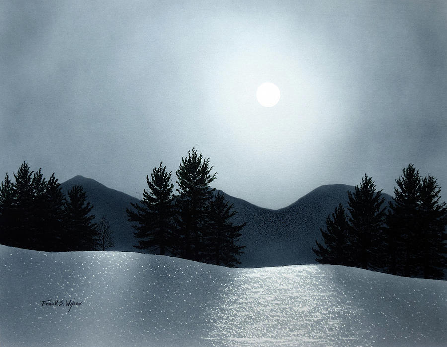 Winter Painting - Snow Light #3 by Frank Wilson