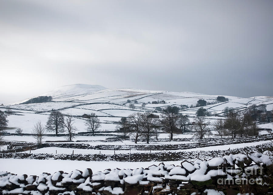 Snowy day in Wensleydale, Yorkshire Dales #2 Photograph by Louise Heusinkveld