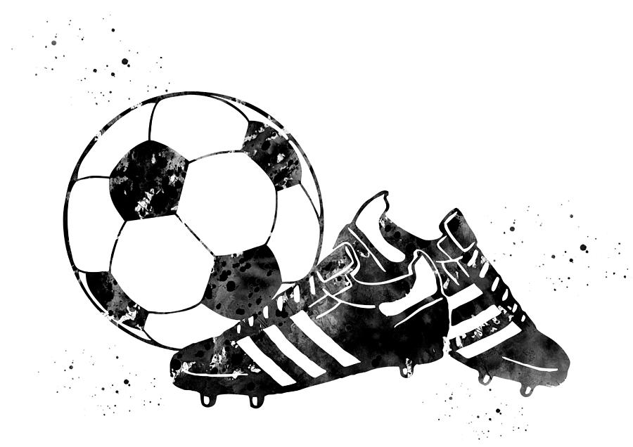 Soccer Ball and Shoes Digital Art by Erzebet S - Fine Art America