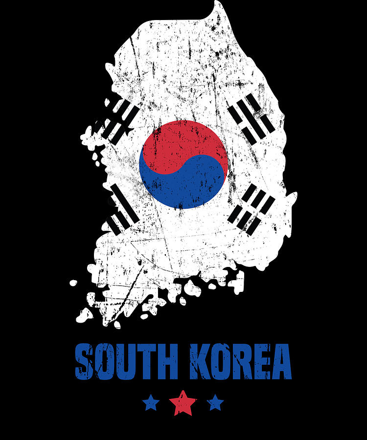 South Korea Flag South Korean Digital Art by Michael S - Fine Art America