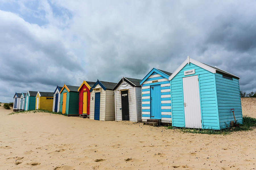 Beach Huts Photograph - Southwold Beach Huts by Paul Cullen Beach Huts Photograph - Southwold Beach Huts by Paul Cullen