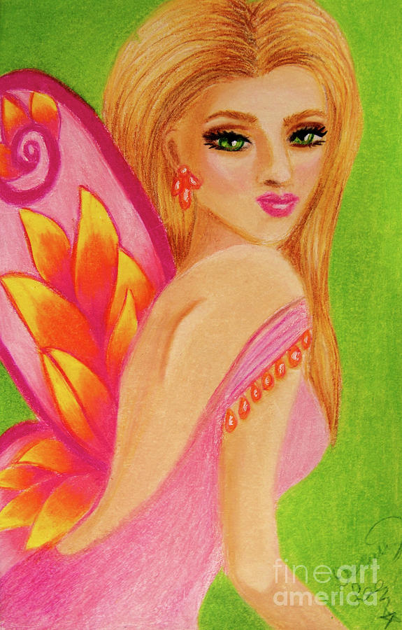 Spring Fairy #2 Drawing by Dorothy Lee