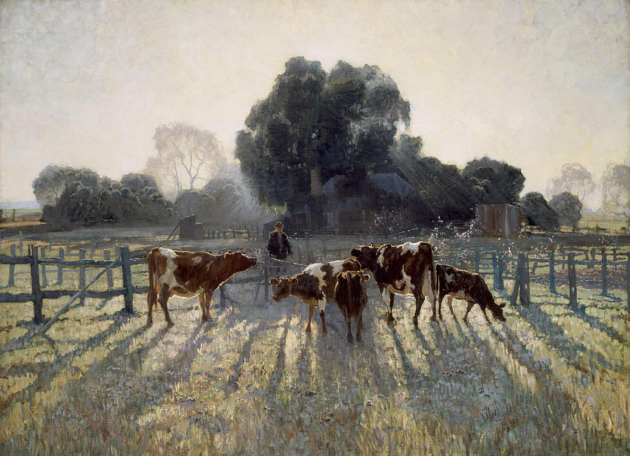 Spring Painting - Spring frost  #2 by Elioth Gruner