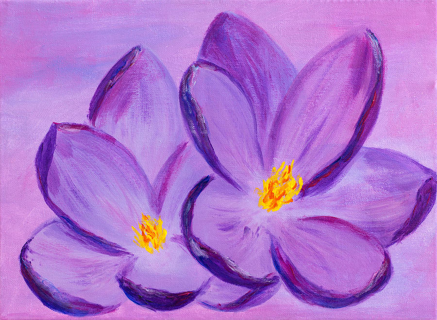 Iris Painting - Spring Romance #2 by Iryna Goodall
