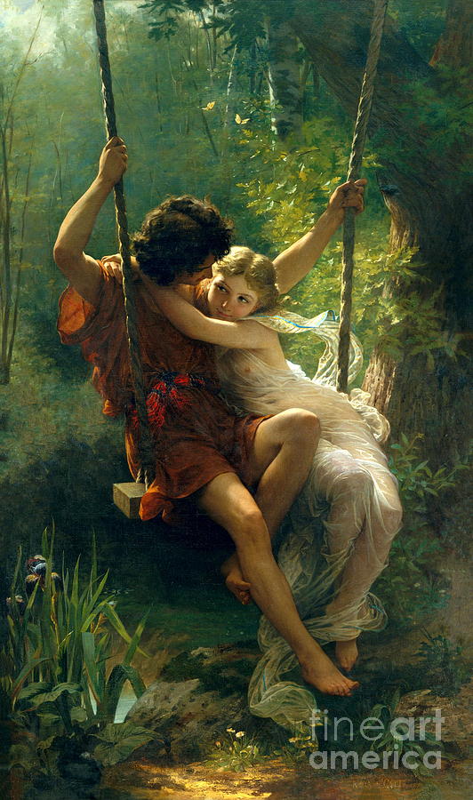 Springtime Painting by Pierre Auguste Cot