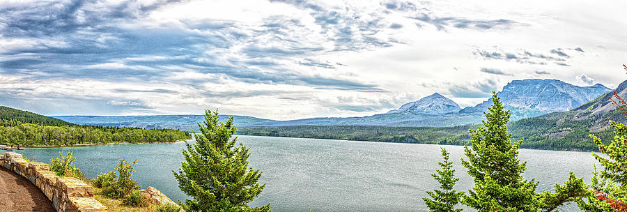 Glacier National Park Photograph - St. Mary Lake along Going-to-the-Sun Road. #2 by Gestalt Imagery