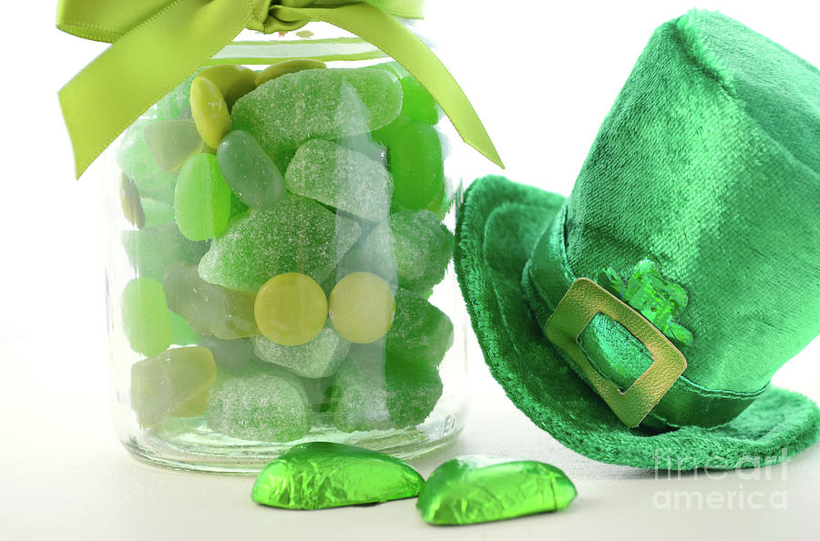 Candy Photograph - St Patricks Day Candy #2 by Milleflore Images
