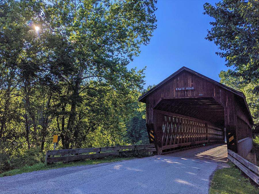 State Road Covered Bridge #2 Photograph by Brad Nellis