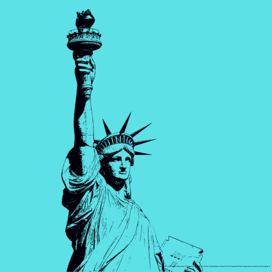 Statue of Liberty Digital Art by Aqeel Ahmed - Fine Art America