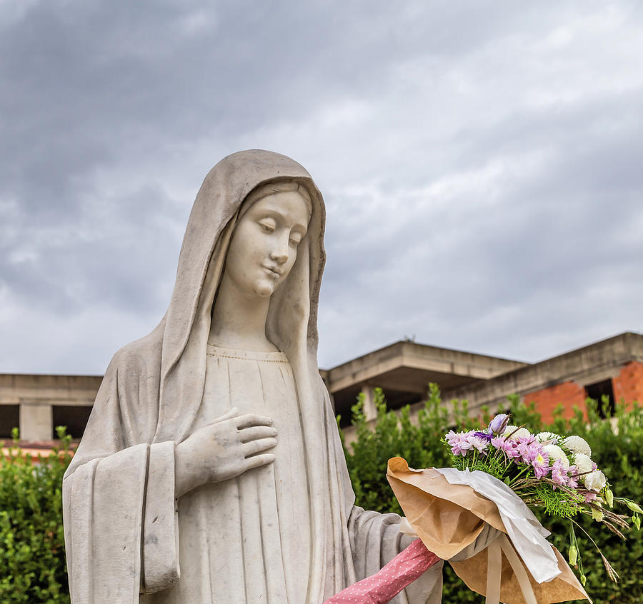 statue of The Blessed Virgin Mary #2 Photograph by Vivida Photo PC