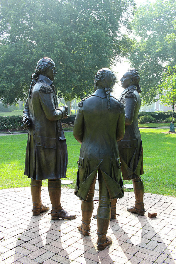 Statues of General George Washington and Colonel Alexander Hamil #2 ...