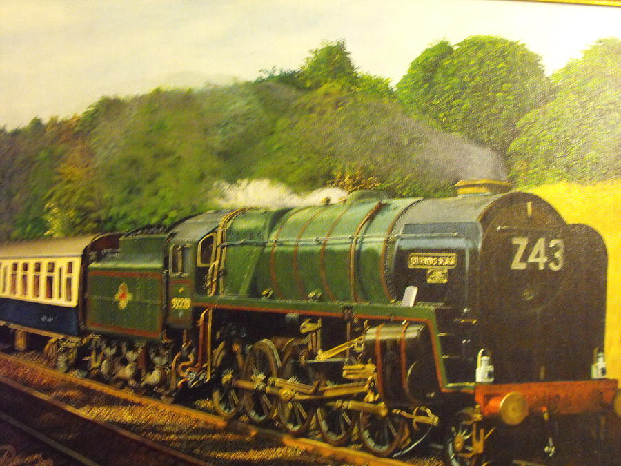 Steam Train #2 Painting by HH Palliser