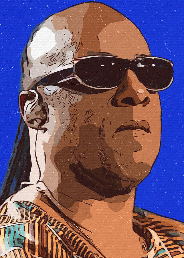 Stevie Wonder Artwork Painting by Taoteching Art