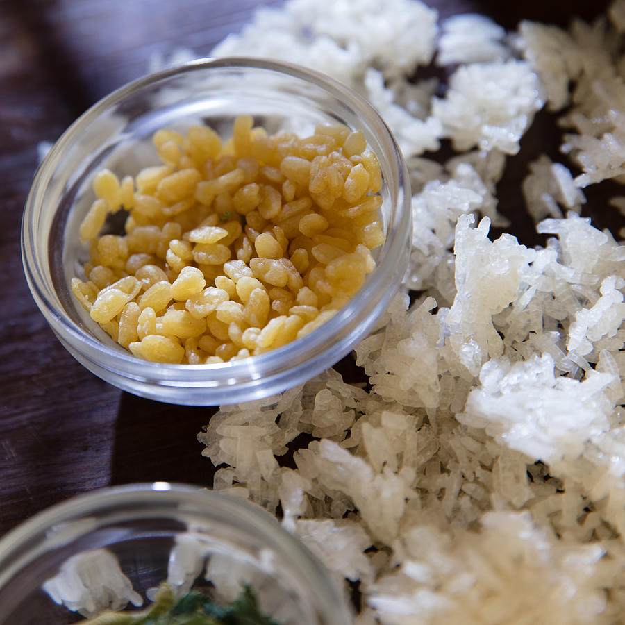 Sticky rice, pandanus leaves and mung beans. #2 Photograph by Annick Vanderschelden Photography
