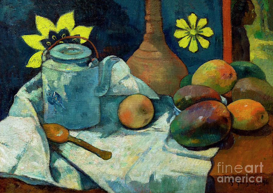 Paul Gauguin Photograph - Still Life with Teapot and Fruit, 1896 #3 by Kate Kimber
