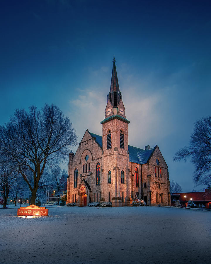 Stone Chapel in Winter #3 Photograph by Allin Sorenson