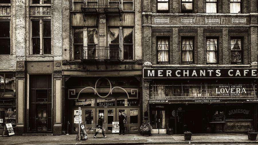 Storefronts On Seattle's Pioneer Square Photograph by Mountain Dreams ...