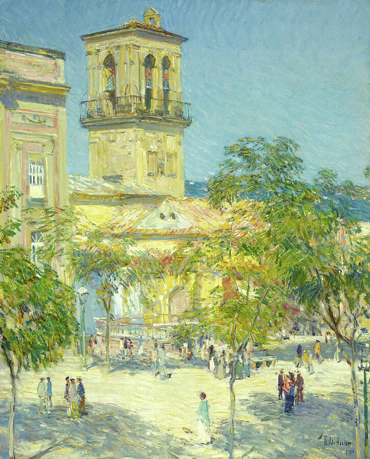 Street of the Great Captain, Cordoba, from 1910 Painting by Childe Hassam
