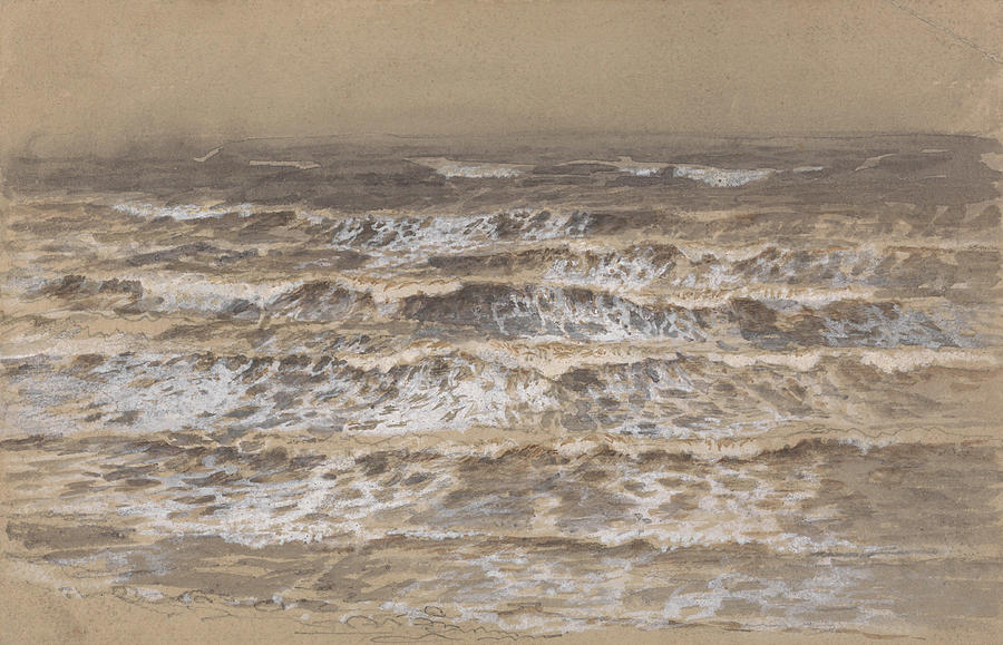 Samuel Palmer Painting - Study of Waves  #2 by Samuel Palmer