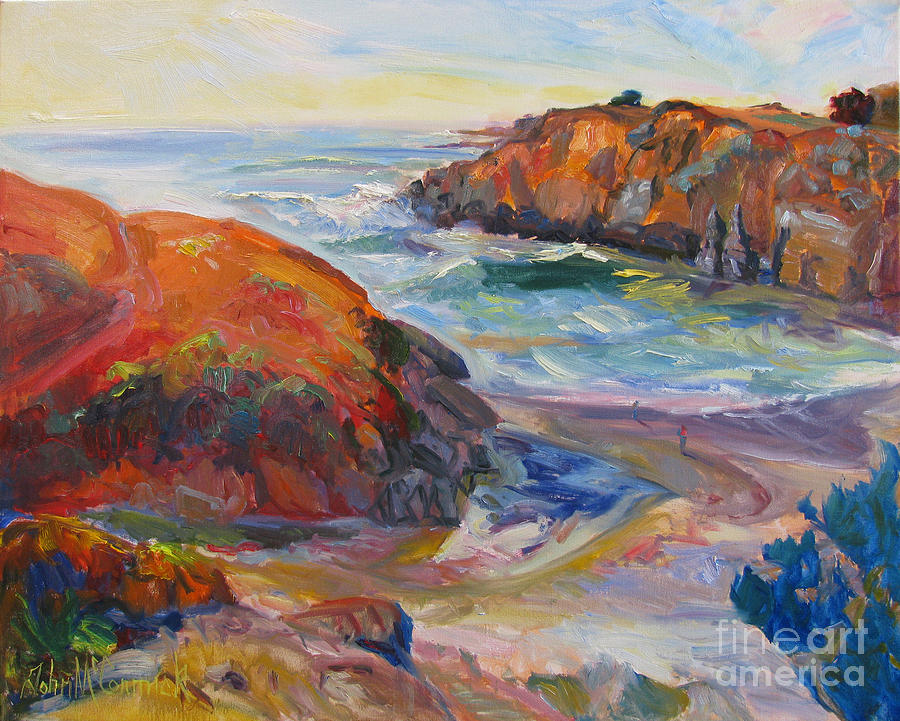 Stump Beach, Sonoma Coast #2 Painting by John McCormick