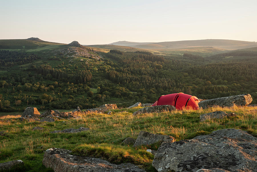 Stunning Image Of Wild Camping In English Countryside During Stu Photograph