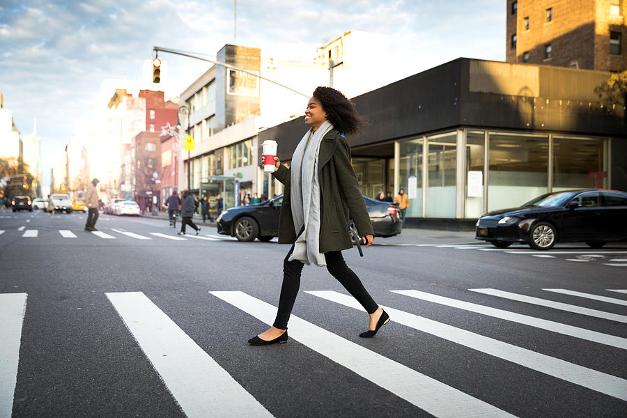Successful and elegant woman walks the streets of New York #2 Photograph by LeoPatrizi