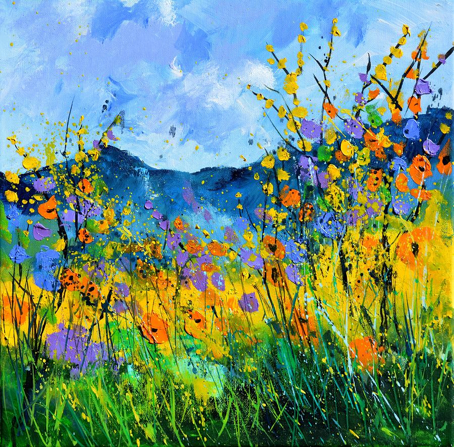 Summer flowers #3 Painting by Pol Ledent