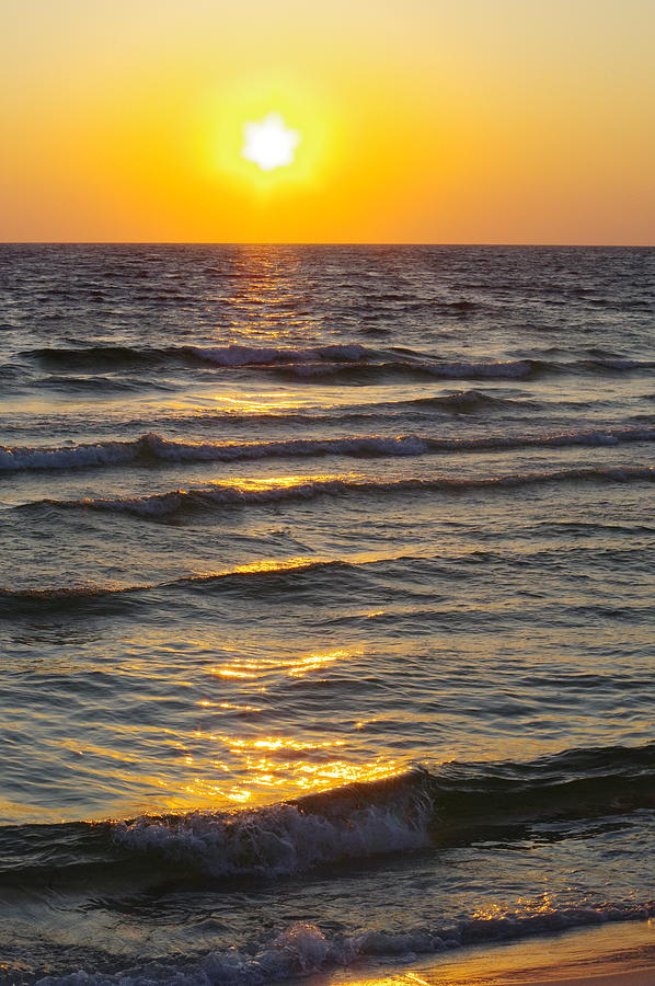 Sun and Waves Photograph by Murray Croft - Pixels