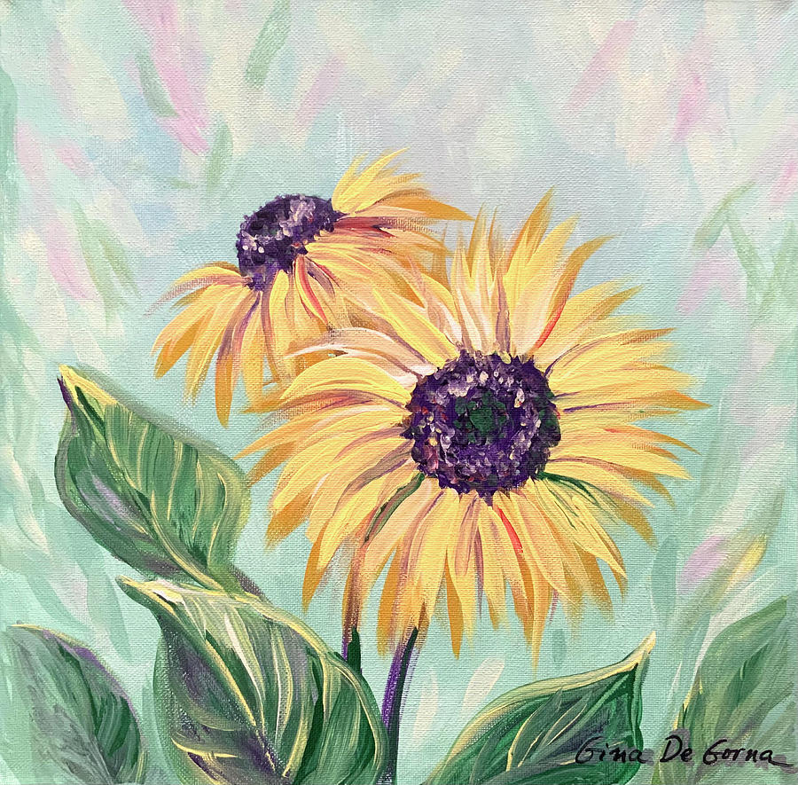 Sunflowers #2 Painting by Gina De Gorna