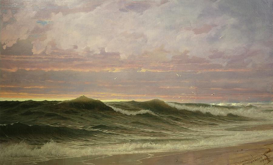 Sunlit Coast Painting