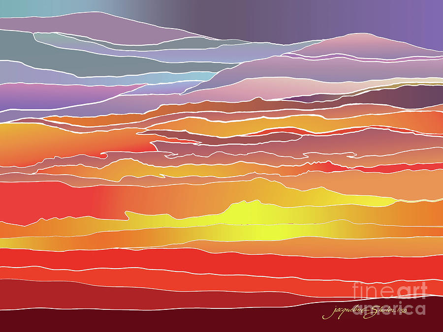 Sunrise #2 Digital Art by Jacqueline Shuler