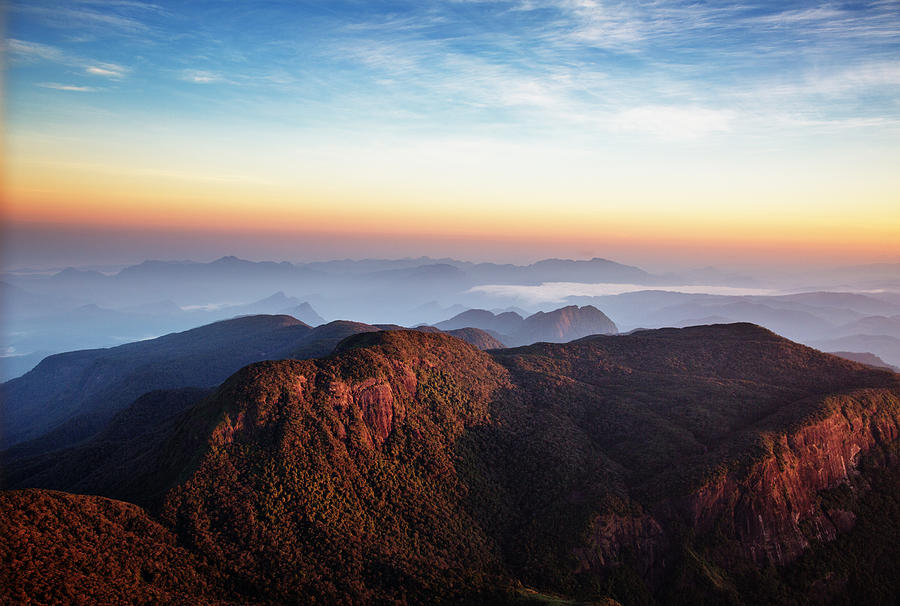 Sunrise over Adams peak, Sri Lanka #2 Photograph by Danilovi