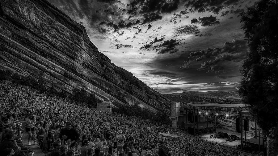 Mountain Photograph - Sunset Concert At Red Rocks Amphitheater #2 by Mountain Dreams
