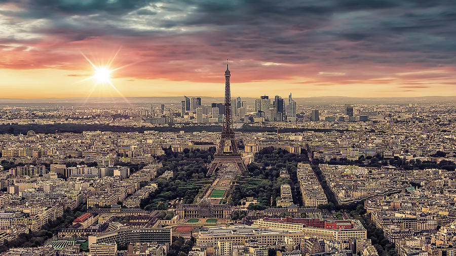 Paris Photograph - Alexandre III Sunset  by Manjik Pictures