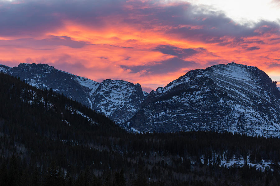 Sunset in Rocky Mountain National Park Photograph by Patrick Barron ...