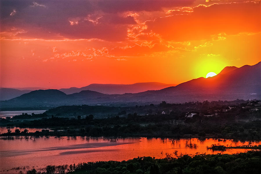 Sunset on Lake Chapala #2 Photograph by Tommy Farnsworth