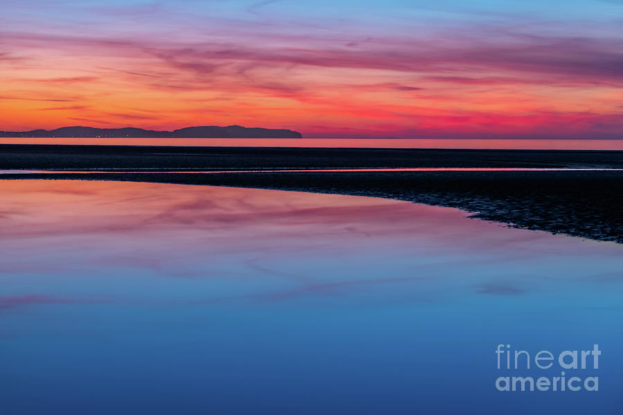 Sunset Seascape Wales #3 Photograph by Adrian Evans