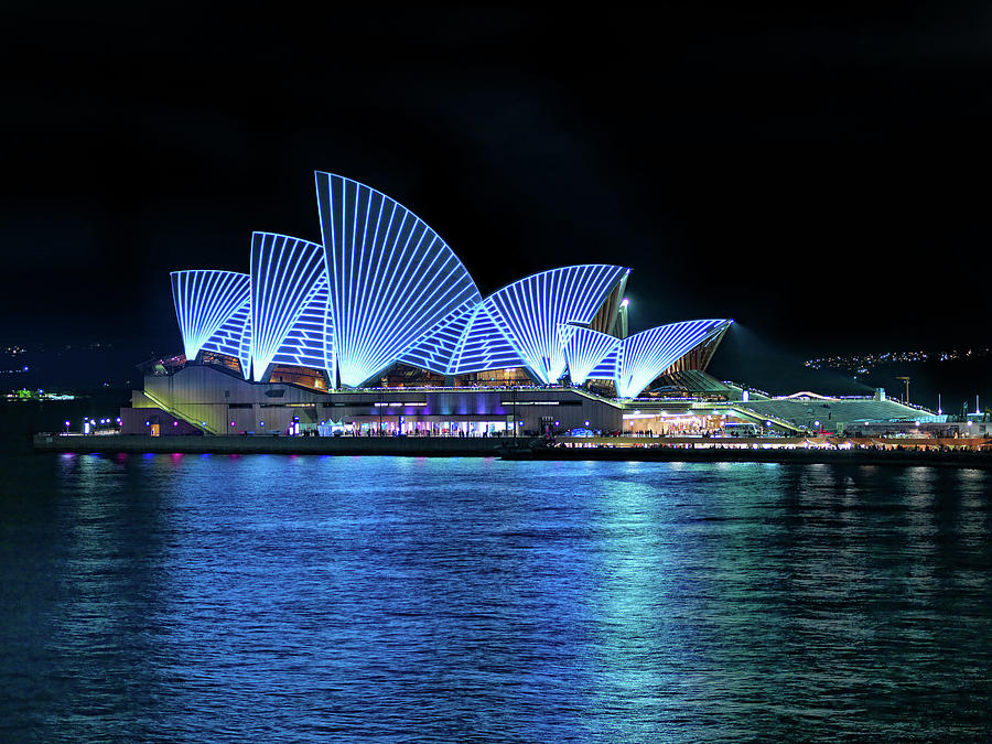 Sydney Opera House during a light festival Photograph by Matthew ...