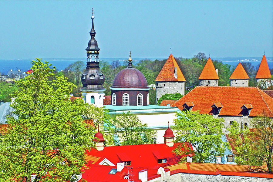 Tallinn From Plaza In Upper Old Town Estonia Photograph By Ruth Hager